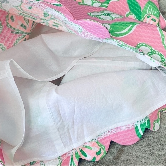 Lilly Pulitzer Nina Textured Cotton Dress pretty pink tootie - Picture 6 of 8